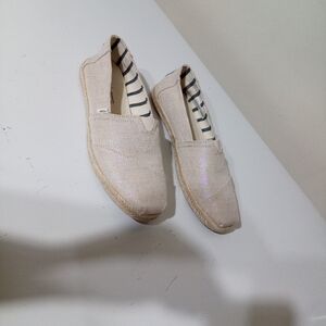 Toms Natural Canvas Slip-Ons